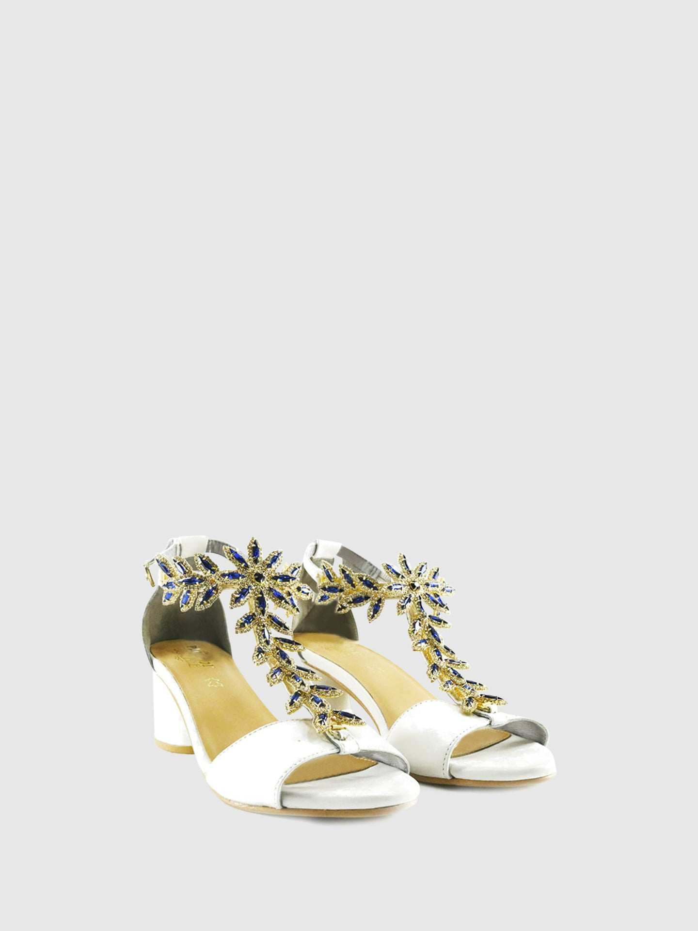 PARODI SHOES Sandálias com Apliques 53/1859BIANCO White